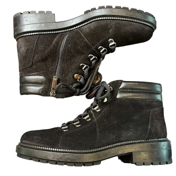 Aquatalia Liviana Hiker Boot in Black NWOB Size 6 - Picture 6 of 10